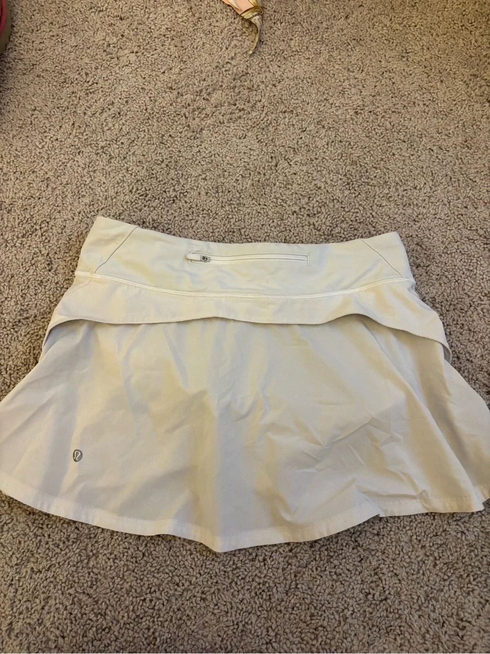 lululemon athletica white Active Skort with Hidden Shorts